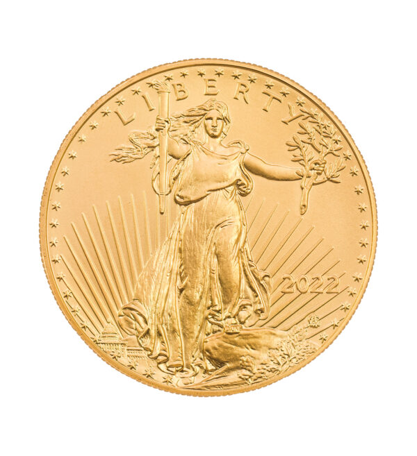 Moneda Eagle Oro ½ oz 2022 cruz - INVERMONEDA