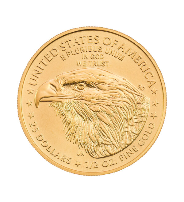 Moneda Eagle Oro ½ oz 2022 cara - INVERMONEDA