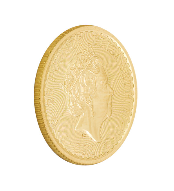 Moneda Oro Britannia 1_4oz 2022 cruz - INVERMONEDA