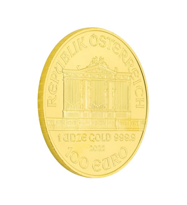 Moneda Oro Filarmonica 1oz 2022 back - INVERMONEDA