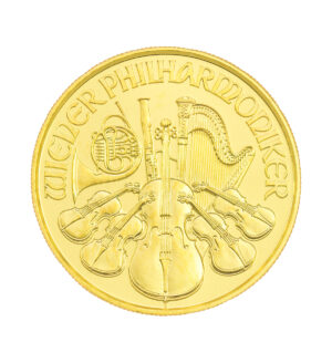 Moneda Oro Filarmonica 1oz 2022 cara - INVERMONEDA