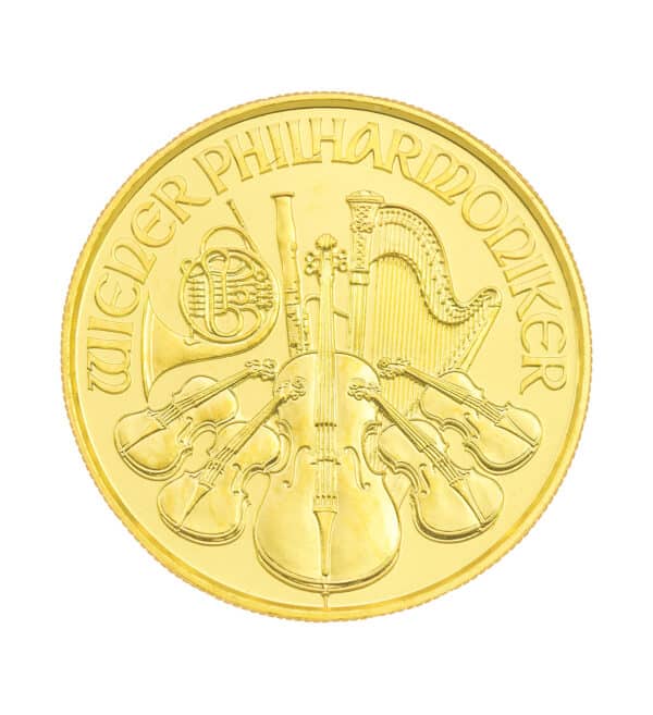 Moneda Oro Filarmonica 1oz 2022 cara - INVERMONEDA