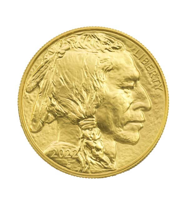 Moneda Oro American Buffalo 1oz 2022 cara - INVERMONEDA
