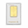 Lingote Oro Degussa 1 oz cara - INVERMONEDA