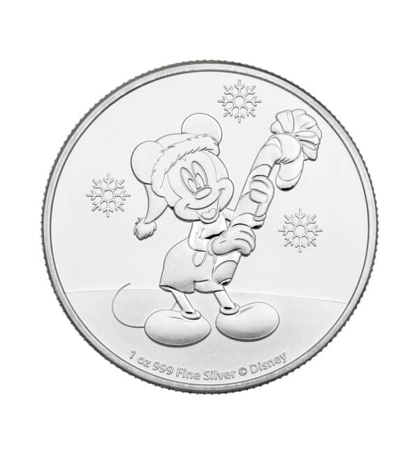 Mickey Mouse Navidad 1oz 2020 cara - INVERMONEDA
