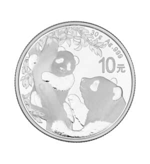 Moneda Panda Chino Plata 30 g 2021 cara | INVERMONEDA