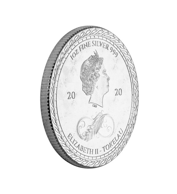 Moneda Chronos Plata 1oz 2020 back - INVERMONEDA