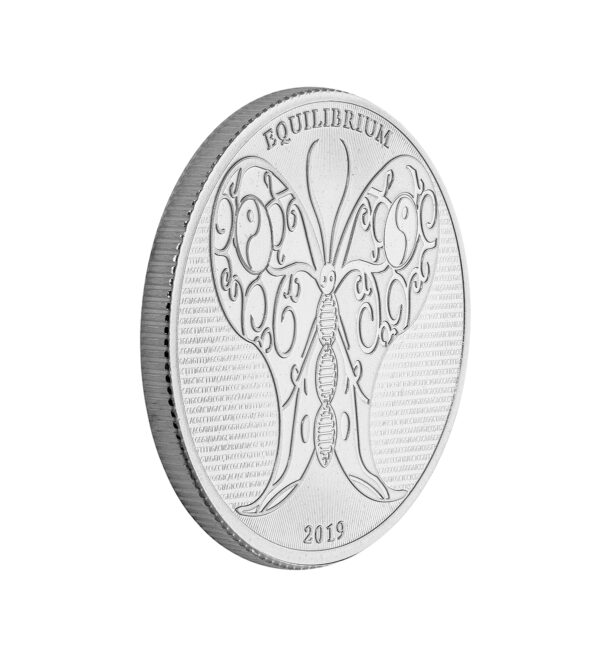 Moneda Equilibrium Butterfly Plata 1oz 2019 front - INVERMONEDA