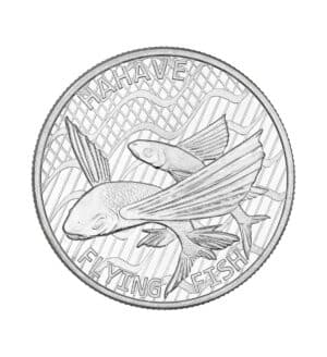 Moneda Plata Flying Fish 1oz 2020 cara - INVERMONEDA