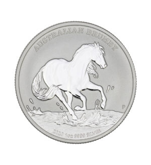 Moneda Plata Australian Brumby Horse 1oz 2020 cara -INVERMONEDA
