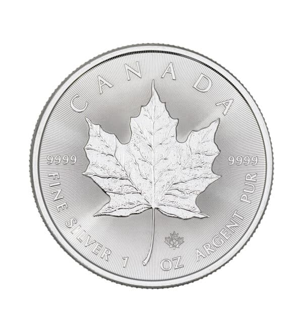 Moneda Plata Maple 1oz 2021 cara - INVERMONEDA