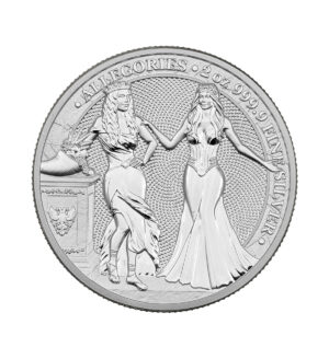 Moneda Italia & Germania Plata 2 oz 2020 cara - Serie The Allegories - Germania Mint | INVERMONEDA