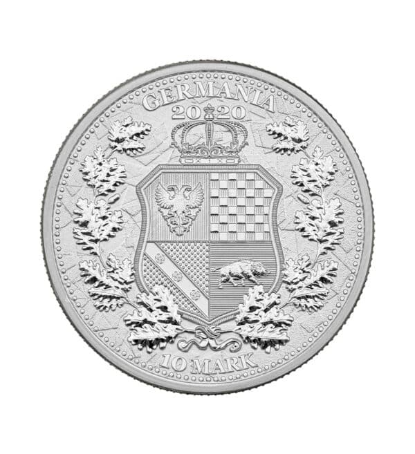 Moneda Italia & Germania Plata 2 oz 2020 cruz - Serie The Allegories - Germania Mint | INVERMONEDA