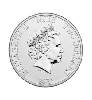 Moneda de Plata Halcón Milenario 1 oz 2021 cruz - INVERMONEDA