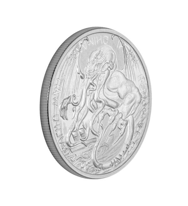 Moneda Cthulhu de Plata de 1oz del 2021 front - INVERMONEDA