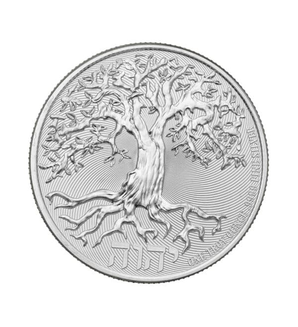 Moneda Tree of Life de Plata de 1oz del 2021 cara - INVERMONEDA
