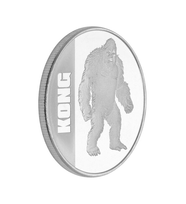 Moneda Kong Plata 1oz 2021 - Godzilla vs Kong - front - INVERMONEDA