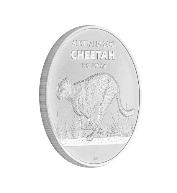 Moneda Cheetah de Plata de 1oz del 2021 front - INVERMONEDA