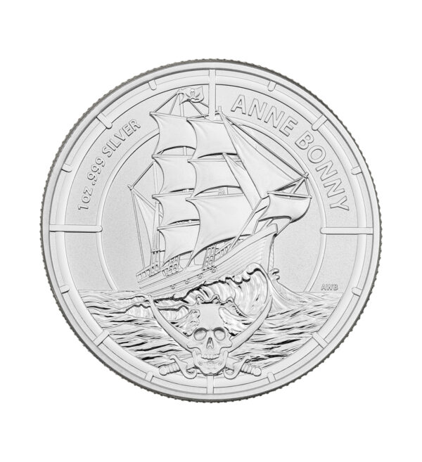 Moneda Anne Bonny Plata 1 oz 2021 cara- INVERMONEDA