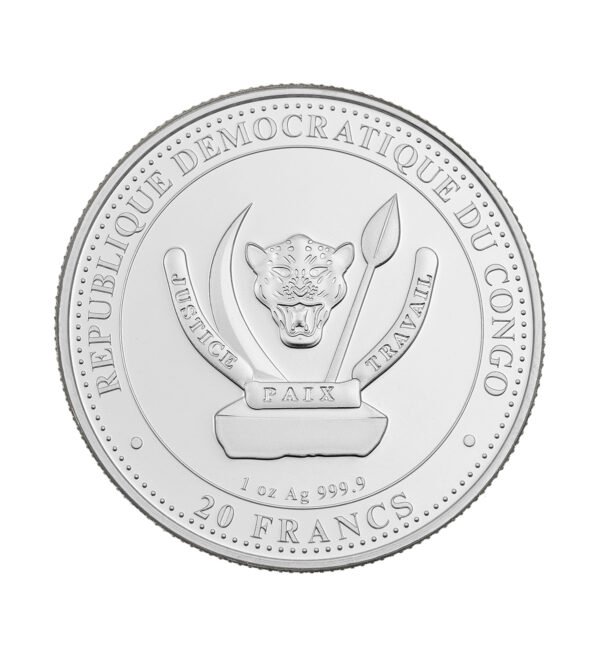Moneda Plata Archaeopteryx 1oz 2021 cruz - INVERMONEDA