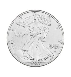 Moneda American Eagle Plata 1 oz 2021 front - INVERMONEDA
