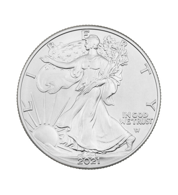 Moneda American Eagle Plata 1 oz 2021 front - INVERMONEDA