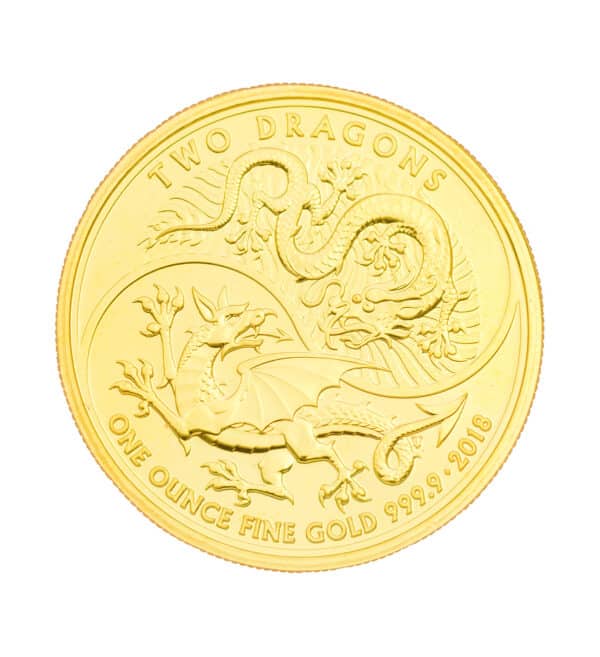 Two Dragons 1oz 2018 cruz - INVERMONEDA