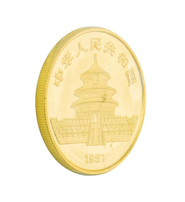 Moneda Panda China Oro 1oz 1987 front - INVERMONEDA