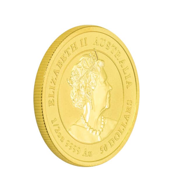 Moneda Año del Tigre de Oro de ½ oz del 2022 back - INVERMONEDA