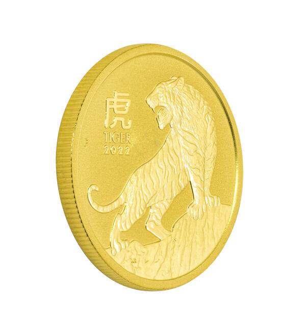 Moneda Año del Tigre de Oro de ½ oz del 2022 front - INVERMONEDA