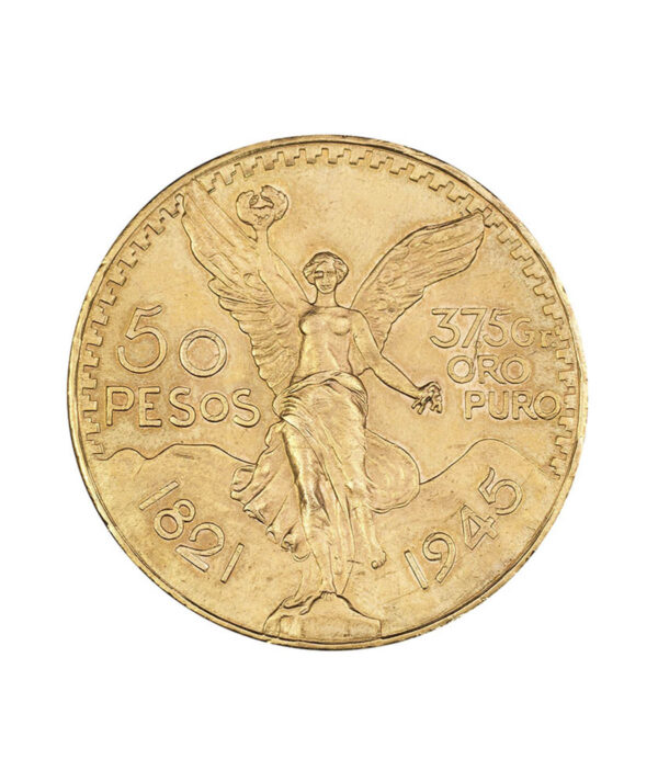 Moneda Peso Mexicano Oro 37,5g 1945 - INVERMONEDA