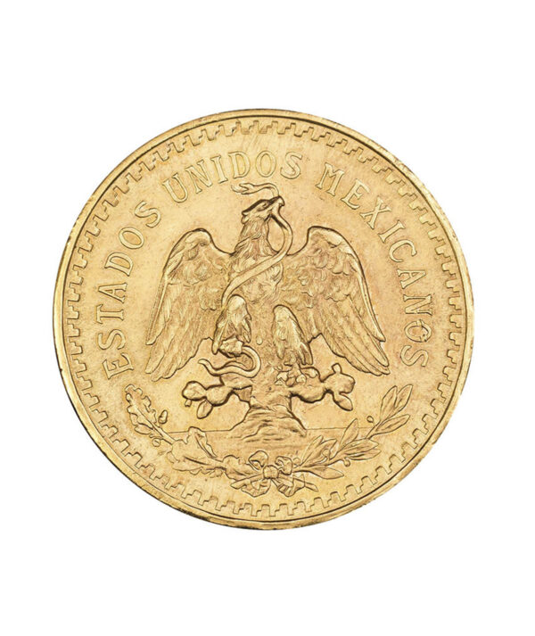 Moneda Peso Mexicano Oro 37,5g 1945 cruz - INVERMONEDA