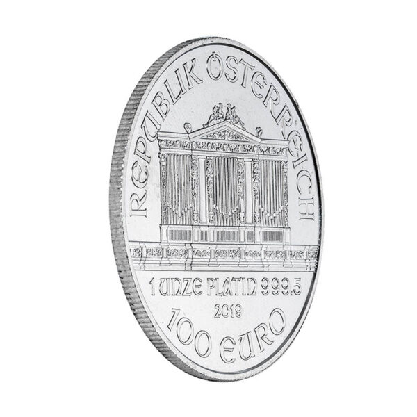 Moneda de Platino Filarmónica Viena de 1 onza del 2019 back 2 - INVERMONEDA