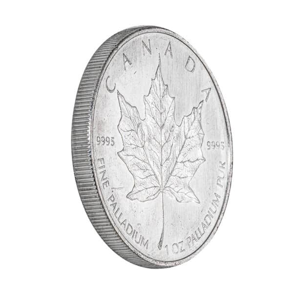 Moneda de Paladio Maple Leaf de 1 onza del 2005 CRUZ 2 | INVERMONEDA