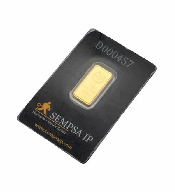 Lingote oro Sempsa 10G back - INVERMONEDA