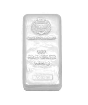 Lingote plata Germania Mint 1KG cara - INVERMONEDA
