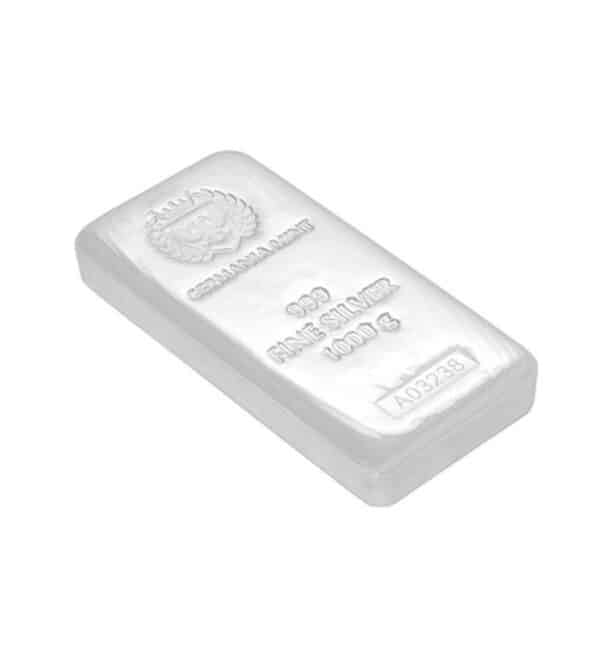 Lingote plata Germania Mint 1KG cruz - INVERMONEDA