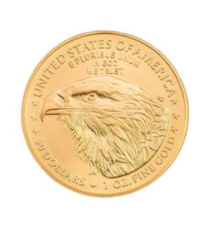 Moneda Eagle Oro 1 oz 2022 cara - INVERMONEDA