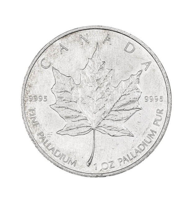 Moneda de Paladio Maple Leaf de 1 onza del 2005 CRUZ | INVERMONEDA