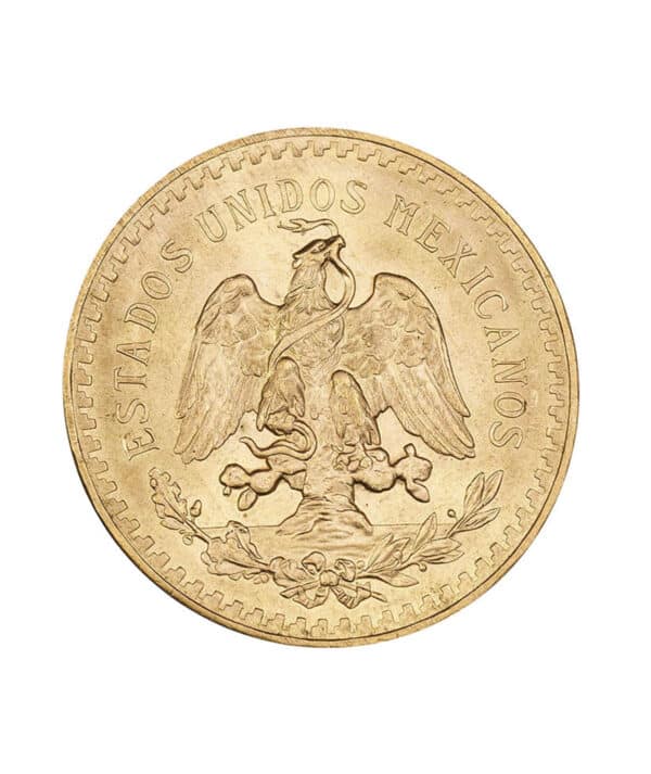 Moneda Peso Mexicano Oro 37,5g 1947 cruz - INVERMONEDA