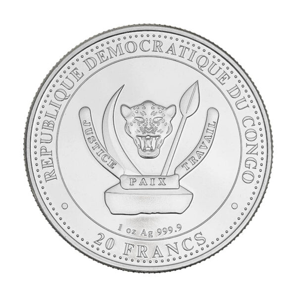 Moneda Woolly Mammoth Plata 1 oz 2021 cruz | INVERMONEDA