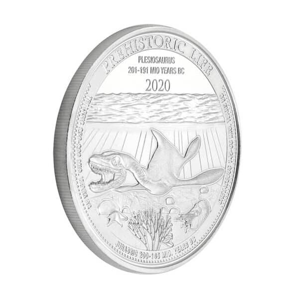 Moneda Plesiosaurus Plata 1 oz 2020 - Serie Prehistoric Life | INVERMONEDA