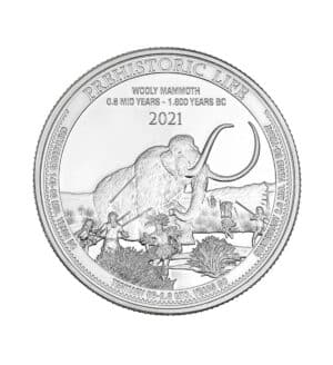 Moneda Woolly Mammoth Plata 1 oz 2021 | INVERMONEDA