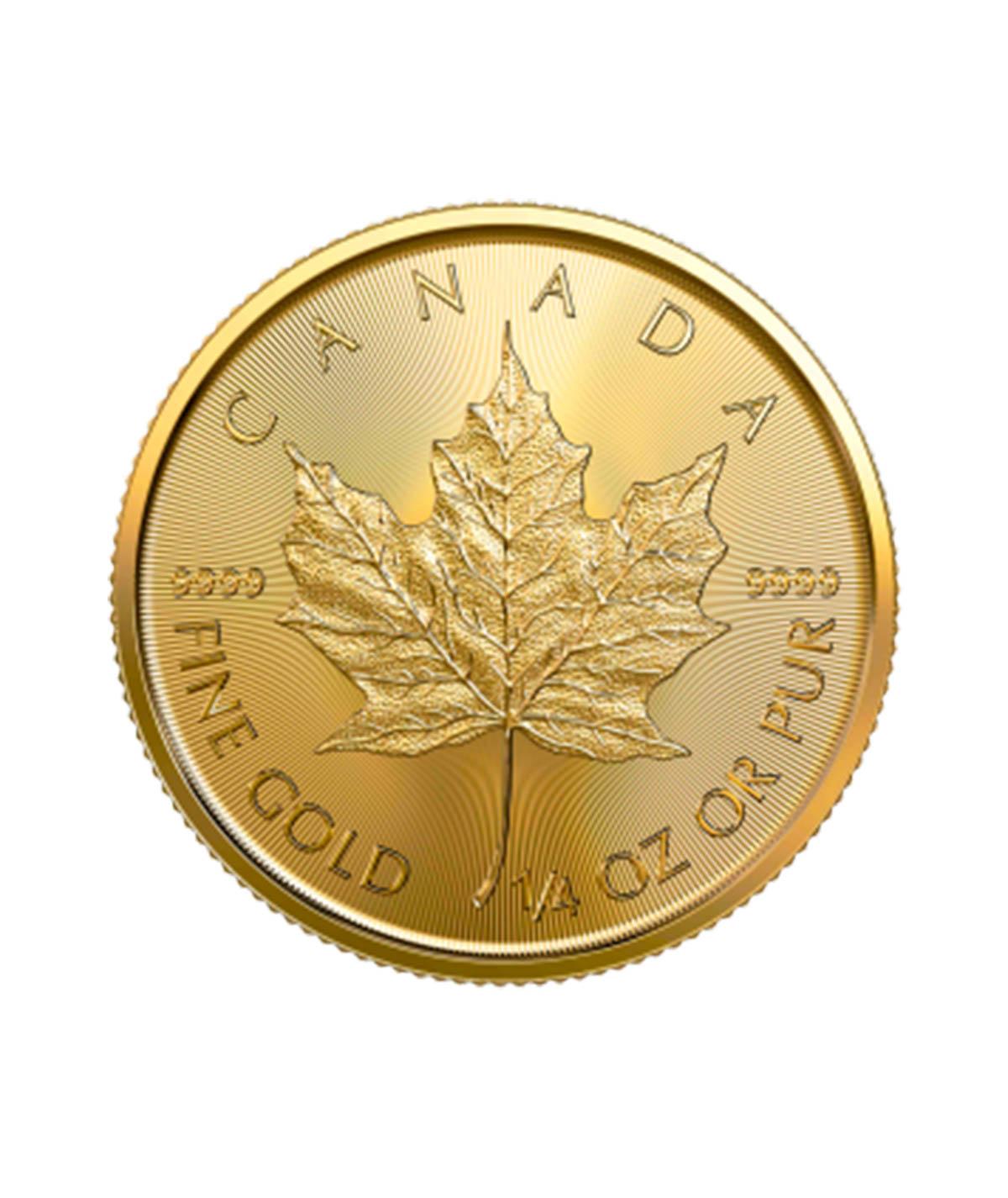 Moneda Maple Leaf Oro 1/4 oz 2020