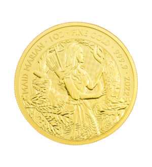 Moneda Maid Marian Oro 1 oz 2022 cara - INVERMONEDA