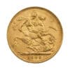 Moneda de Oro del King Edward VII Sovereign de 1909 de 7,32 g cruz | INVERMONEDA