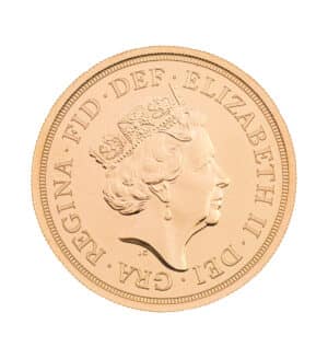 475-Moneda Soberano Isabel II 2022 cara - INVERMONEDA