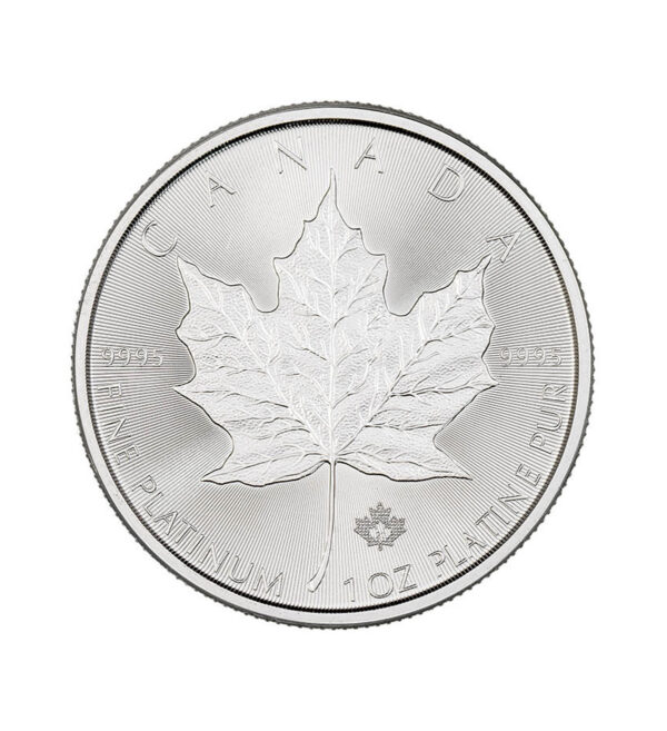 Moneda Maple Leaf Platino 1 oz 2022 CRUZ - INVERMONEDA