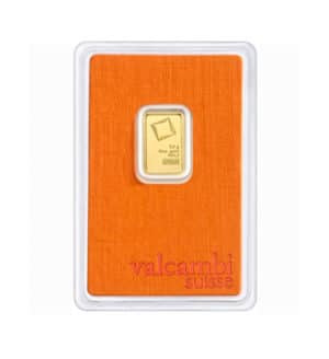 Lingote Oro Valcambi 2,5 g | INVERMONEDA