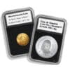 Conjunto de Caja Cápsulas rectangular para monedas de 41mm oro plata platino paladio | INVERMONEDA